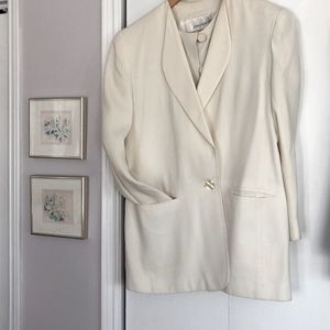 Jones NewYork lined cream coloured jackets.